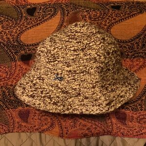 Betmar Tan and Brown bucket Woven Hat
